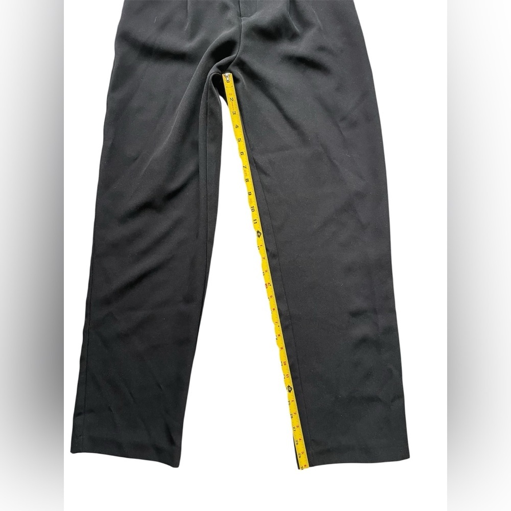Lulus Black High-Waisted Wide-Leg Trouser Pants Small - Picture 6 of 7